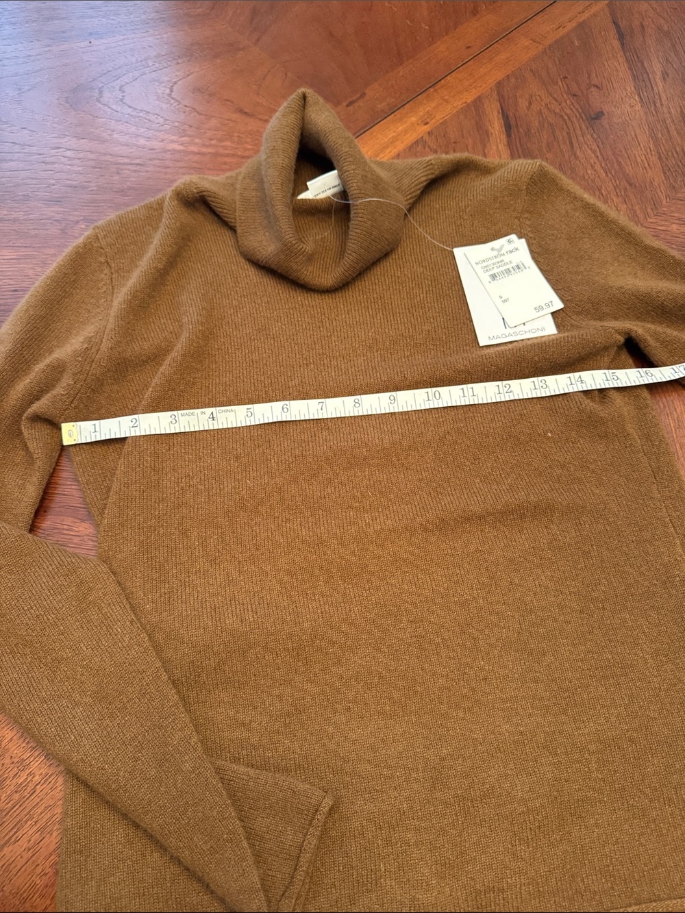 Magaschoni Brown 100% CashmereTurtleneck Sweater - Picture 5 of 9